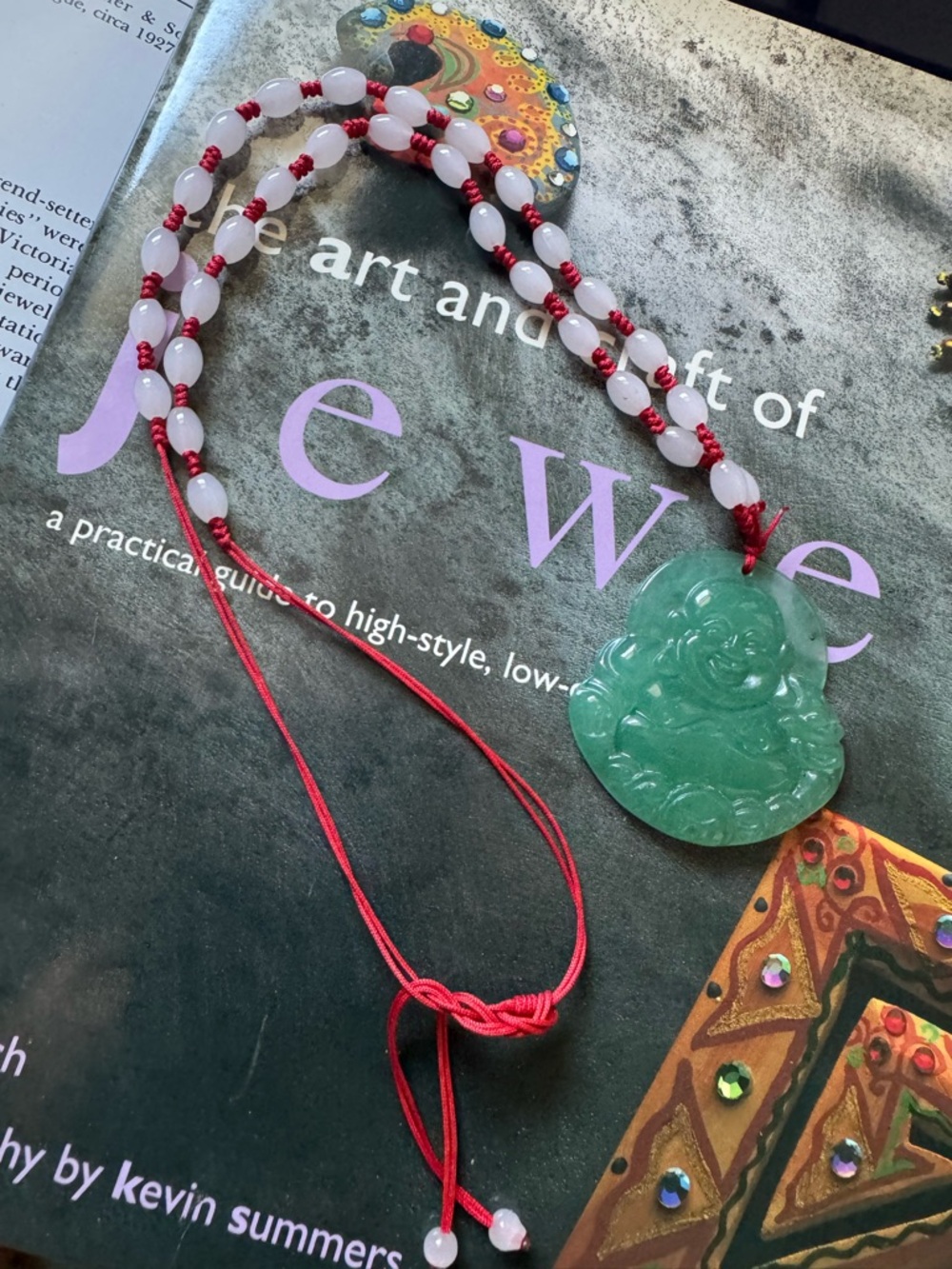 Preowned Buddha stone necklace